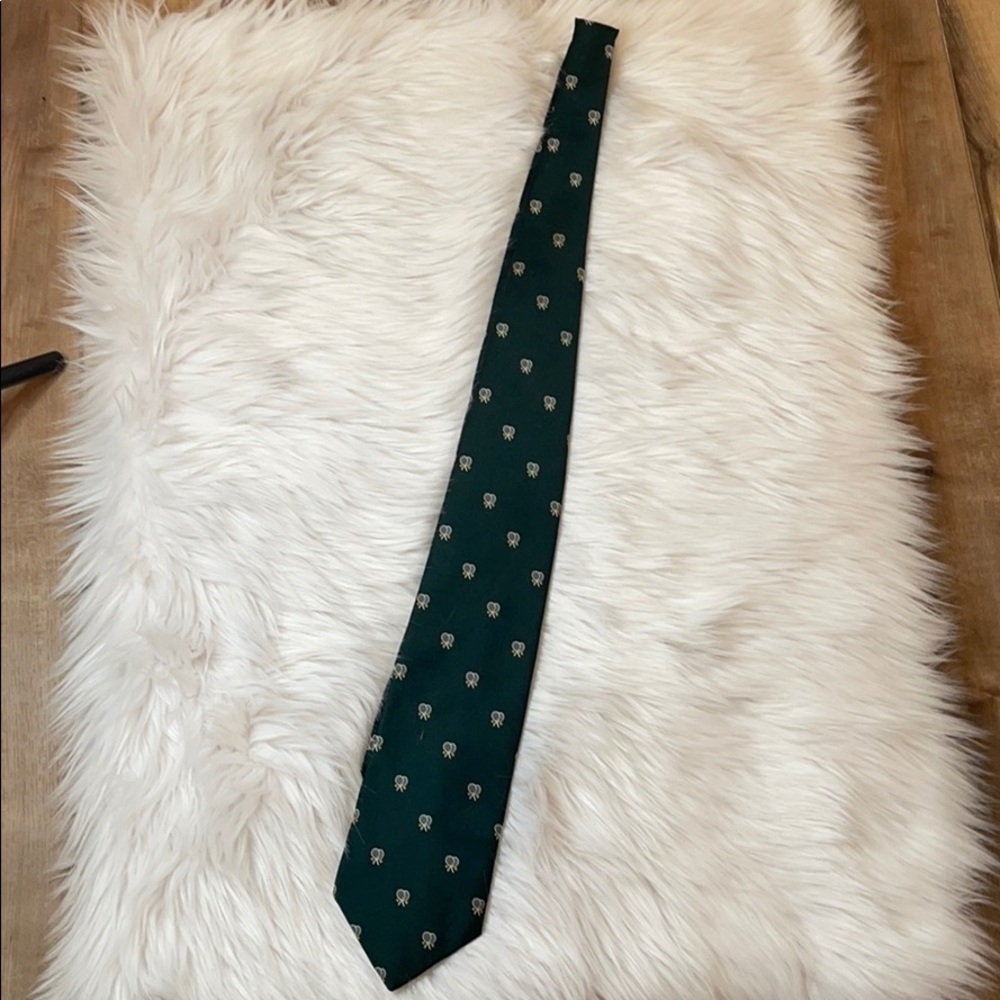 Vintage Salvatori men’s dark green tennis tie​​​​​​​​​​​​​​​